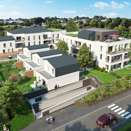 Projet immobilier de maisons et d'appartements neufs à vendre, Montreuil-Juigné